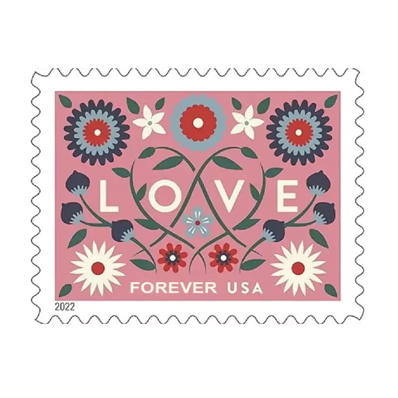 2022 Love Forever Stamps – First-Class Wedding Postage Sheet