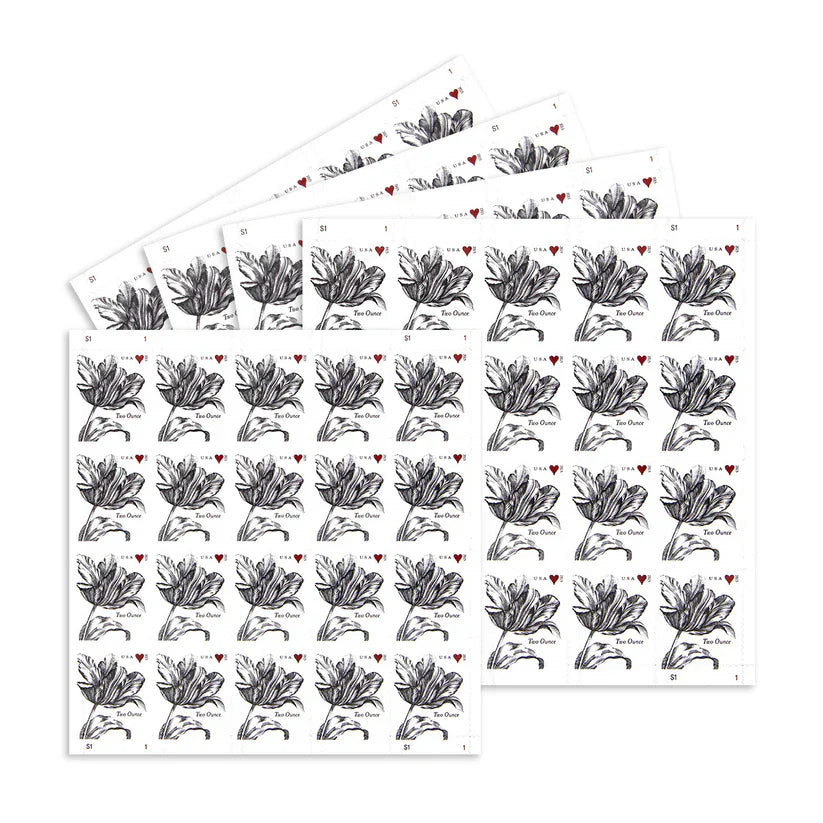 2015 Love Tulip Stamp – 70 Cent Vintage Floral Postage Sheet
