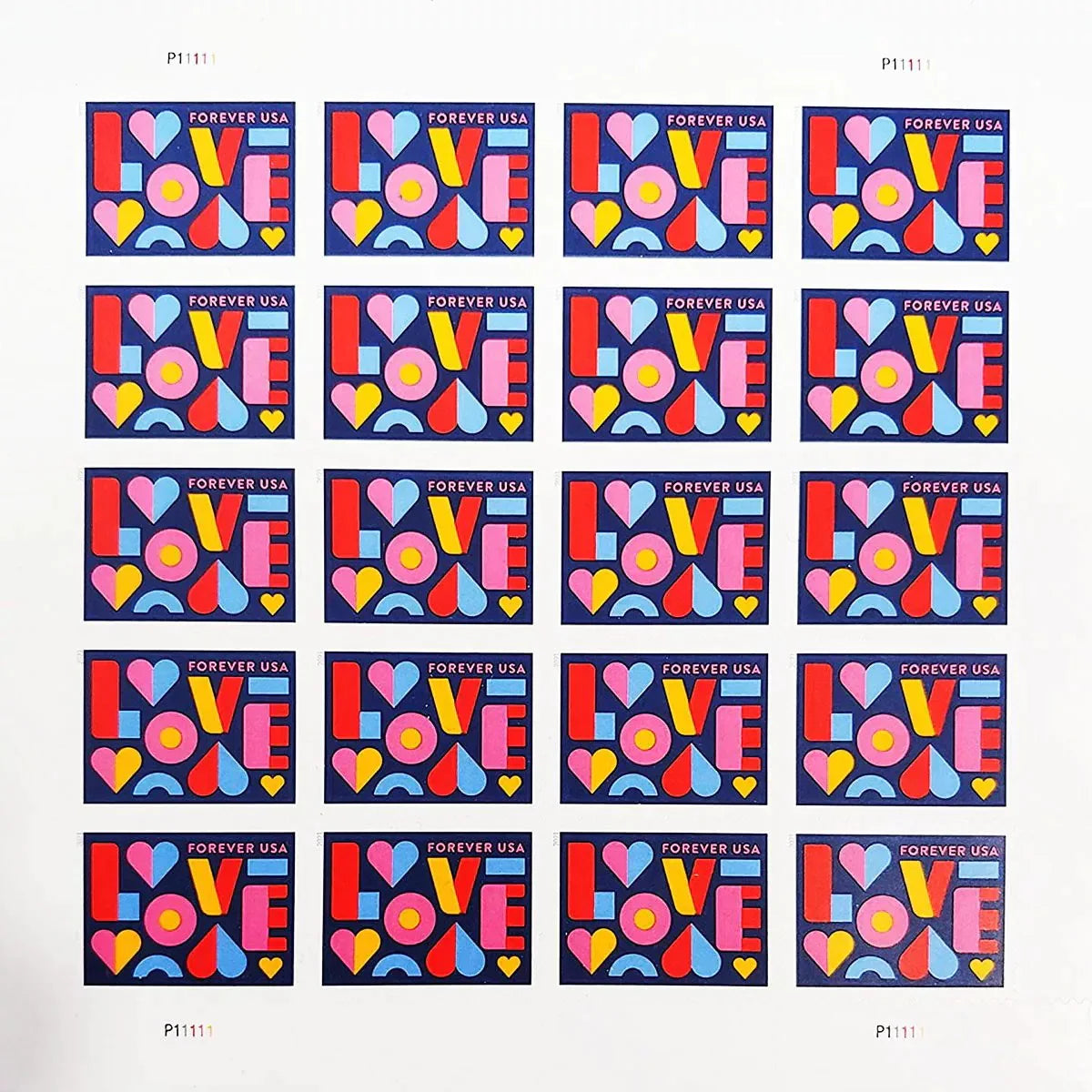 2021 Love Forever Stamps – First-Class Wedding Postage Sheet