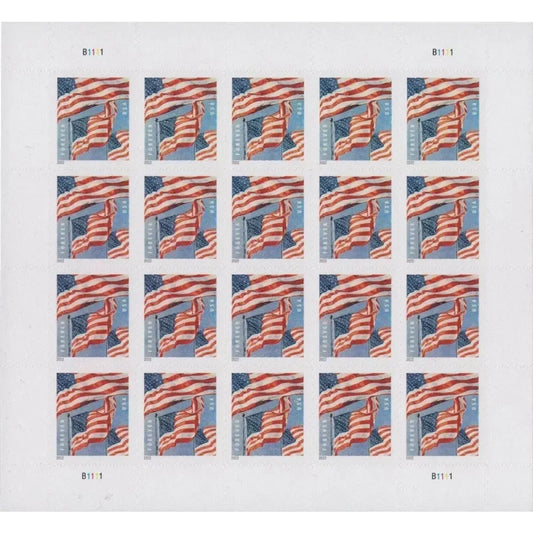 2022 U.S. Flag Forever Stamps – First-Class Postage Sheet