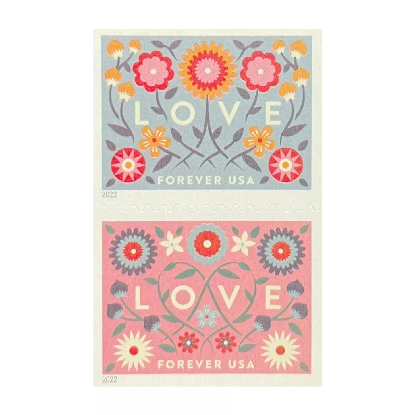 2022 Love Forever Stamps – First-Class Wedding Postage Sheet